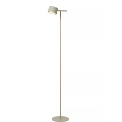 Lucide GIAN Vloerlamp-Taupe-LED Dimb.-8W-2700K-12V-Metaal