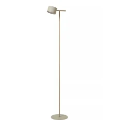 Lucide GIAN Vloerlamp-Taupe-LED Dimb.-8W-2700K-12V-Metaal