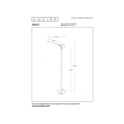 Lucide GILLY - Leeslamp - LED - 1x6W 2700K - Wit Lucide