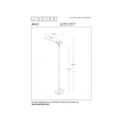 Lucide GILLY - Leeslamp - LED - 1x5W 2700K - Zwart