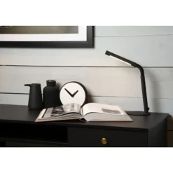Lucide GILLY Bureaulamp-Zwart-LED Dimb.-3W-2700K-Metaal