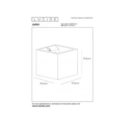 Lucide GIPSY - Wandlamp - 1xG9 - Taupe