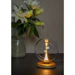 Lucide GISELA Tafellamp-Transp.-Ø16-LED-4W-2700K-Glas