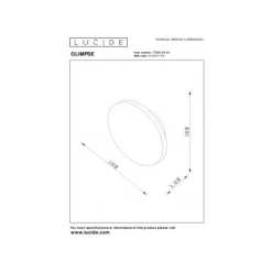Lucide GLIMPSE - Wandlamp - Ø 14 cm - LED - 1x5W 3000K - Bruin