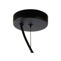 Lucide GLORIO Hanglamp-Zwart-Ø45-1xE27-60W-Glas