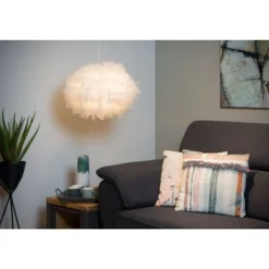 Lucide GOOSY SOFT - Hanglamp - Ø 50 cm - 1xE27 - Wit