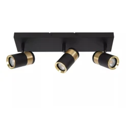 Lucide GORIK - Plafondspot - 3xGU10 - Zwart