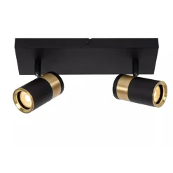 Lucide GORIK - Plafondspot - 2xGU10 - Zwart