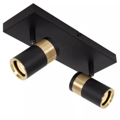 Lucide GORIK - Plafondspot - 2xGU10 - Zwart