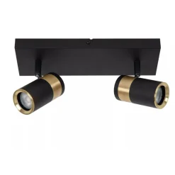 Lucide GORIK - Plafondspot - 2xGU10 - Zwart