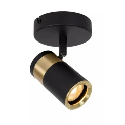 Lucide GORIK - Wandspot / Wandlamp - 1xGU10 - Zwart