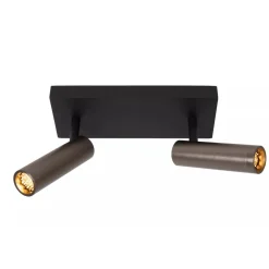 Lucide GRADO - Plafondspot - 2xGU10 (MR11) - Grijs ijzer