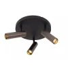Lucide GRADO - Plafondspot - Ø 25 cm - 3xGU10 (MR11) - Grijs ijzer