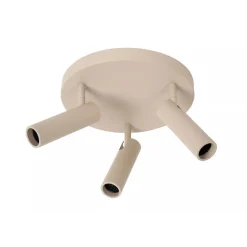 Lucide GRADO - Plafondspot - Ø 25 cm - 3xGU10 (MR11) - Taupe