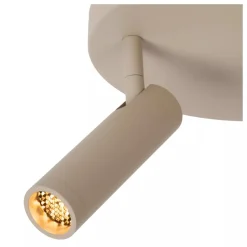 Lucide GRADO - Plafondspot - Ø 25 cm - 3xGU10 (MR11) - Taupe