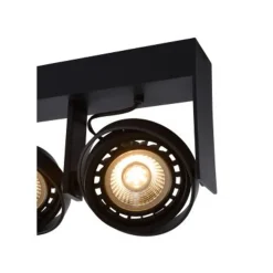 Lucide GRIFFON - Plafondspot - LED Dim to warm - GU10 - 2x12W 2200K/3000K - Zwart Lucide