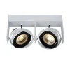 Lucide GRIFFON - Plafondspot - LED Dim to warm - GU10 - 2x12W 2200K/3000K - Wit