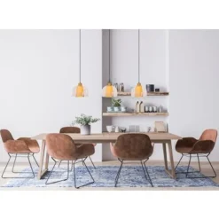 Lucide GUNHILD Hanglamp-Transp.-3xE27-60W-Glas