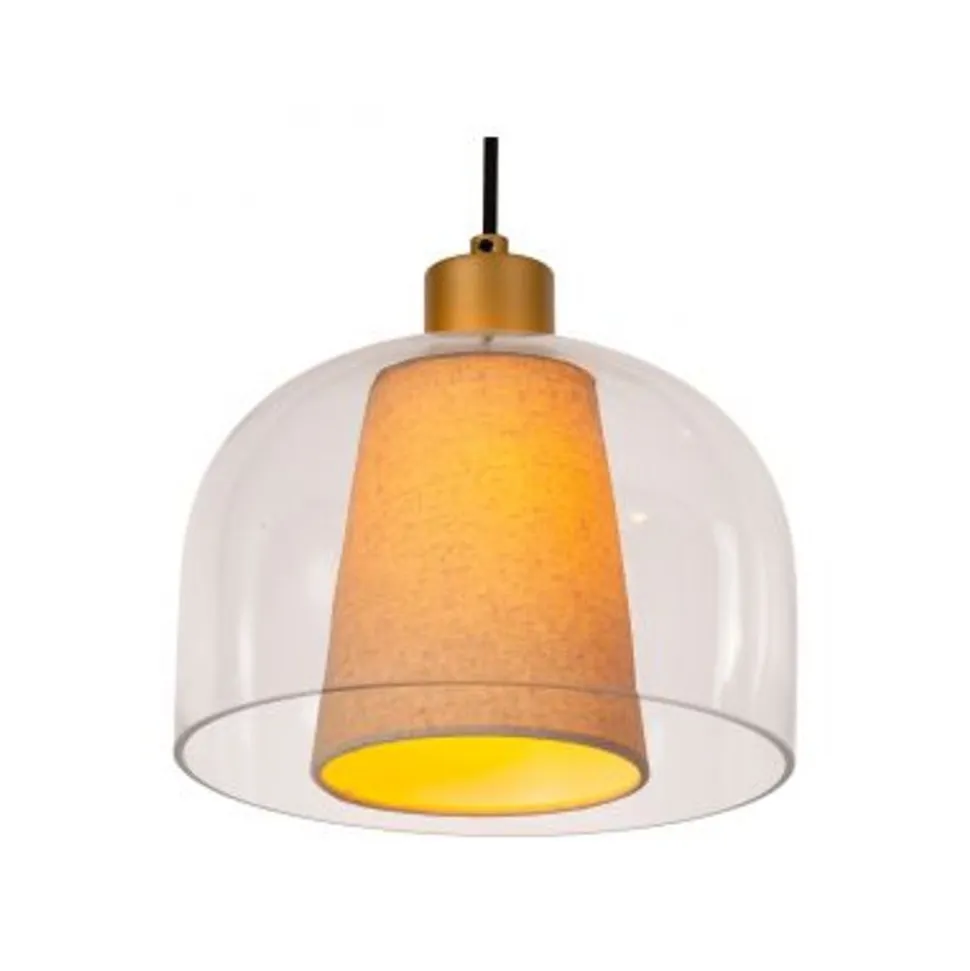 Lucide GUNHILD Hanglamp-Transp.-3xE27-60W-Glas