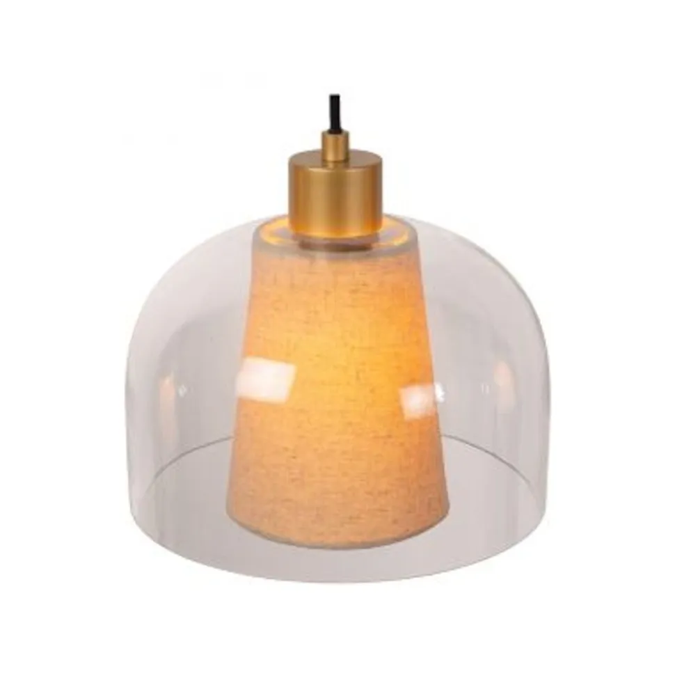 Lucide GUNHILD Hanglamp-Transp.-3xE27-60W-Glas