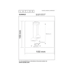 Lucide GUNHILD Hanglamp-Transp.-3xE27-60W-Glas