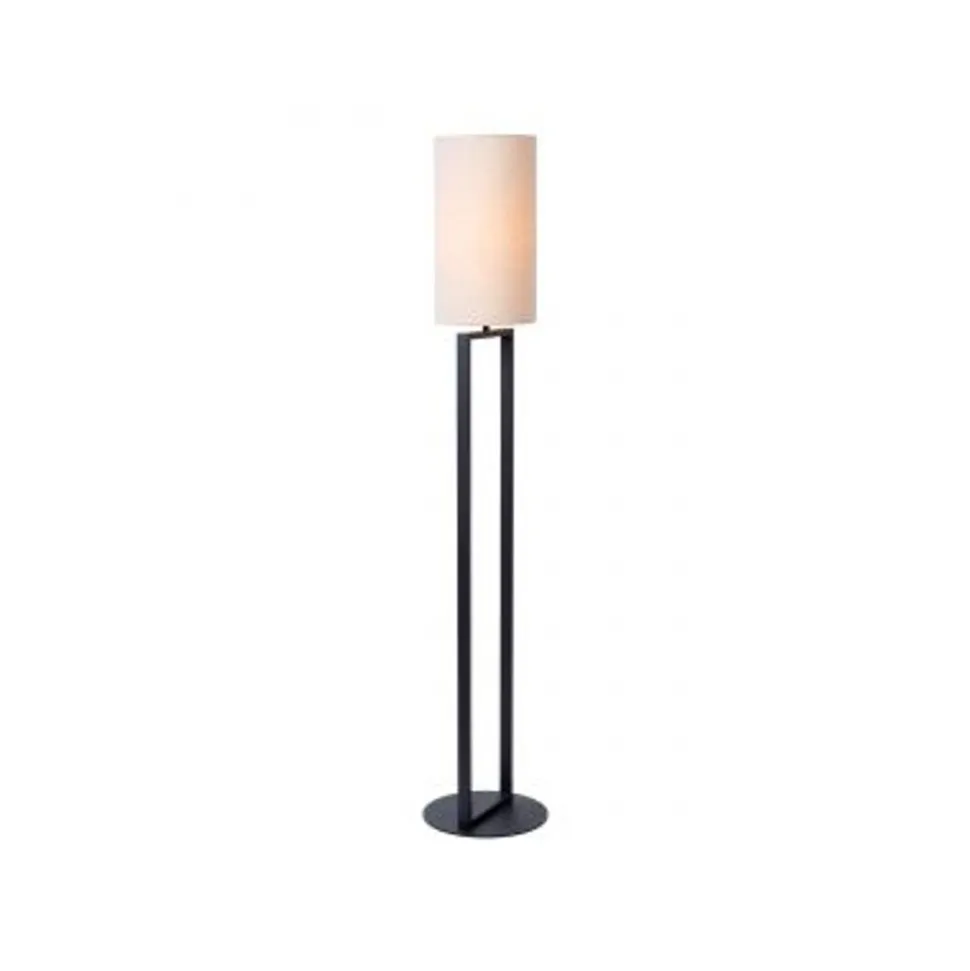Lucide HERMAN Vloerlamp-Beige-Ø26-1xE27-40W-Katoen