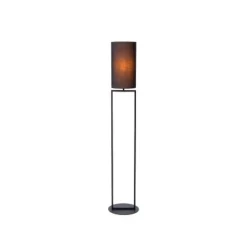 Lucide HERMAN Vloerlamp-Zwart-Ø26-1xE27-40W-Katoen