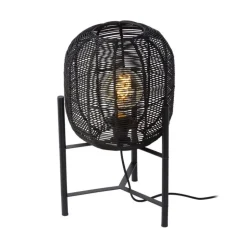 Lucide HERMINE - Table lamp - Ø 30 cm - 1xE27 - Black