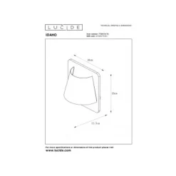 Lucide IDAHO - Wandlamp - 1xE14 - Hout Lucide