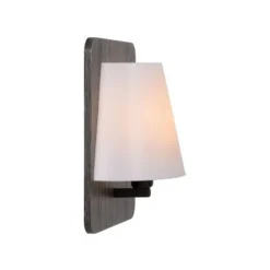 Lucide IDAHO - Wandlamp - 1xE14 - Grijs Lucide