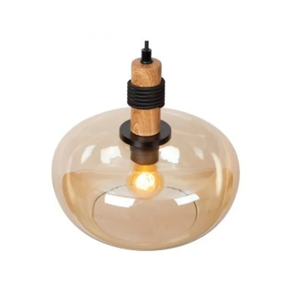 Lucide ILONA Hanglamp-Amber-Ø30-1xE27-40W-Glas