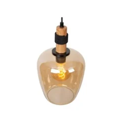 Lucide ILONA Hanglamp-Amber-Ø22-1xE27-40W-Glas