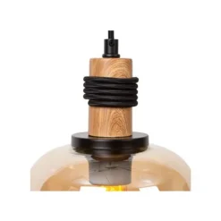 Lucide ILONA Hanglamp-Amber-3xE27-40W-Glas