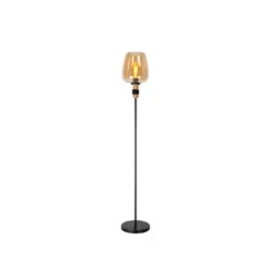 Lucide ILONA Vloerlamp-Amber-Ø34-1xE27-40W-Glas