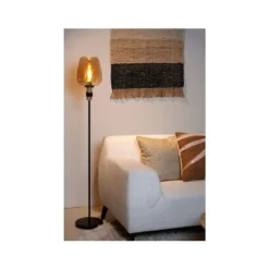 Lucide ILONA Vloerlamp-Amber-Ø34-1xE27-40W-Glas