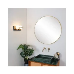 Lucide ISOBEL Wandlamp Badk.-Zwart-2xG9-33W-IP44-Glas