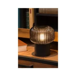 Lucide JANY - Tafellamp - Ø 16 cm - 1xE14 - Zwart