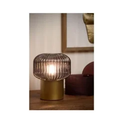 Lucide JANY - Tafellamp - Ø 16 cm - 1xE14 - Mat Goud / Messing