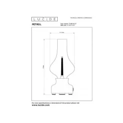 Lucide JASON Tafellamp-Turkoo.-LED Dimb.-2W-3000K