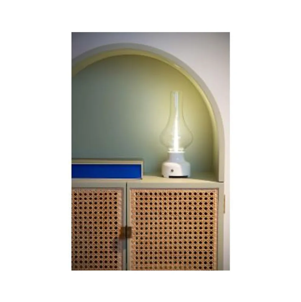 Lucide JASON Tafellamp-Wit-LED Dimb.-2W-3000K-3 StepDim