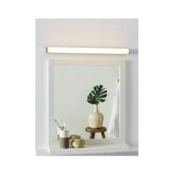 Lucide JASPER - Spiegellamp Badkamer - LED - 1x16W 3000K - IP44 - Mat chroom