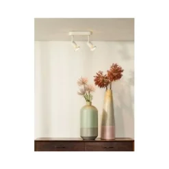 Lucide JASTER-LED - Plafondspot - LED - GU10 - 2x5W 2700K - Wit