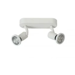 Lucide JASTER-LED - Plafondspot - LED - GU10 - 2x5W 2700K - Wit