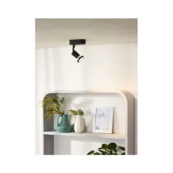 Lucide JASTER-LED - Plafondspot - LED - GU10 - 1x5W 2700K - Zwart