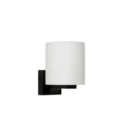 Lucide JENNO - Wandlamp Badkamer - 1xG9 - IP44 - Zwart Lucide