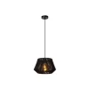 Lucide JESSICA Hanglamp-Zwart-1xE27-60W-Katoen