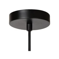 Lucide JESSICA Hanglamp-Zwart-1xE27-60W-Katoen