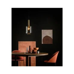 Lucide JOANET - Hanglamp - Ø 22 cm - 1xE27 - Fumé Lucide