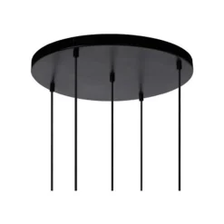 Lucide JOANET - Hanglamp - Ø 71 cm - 5xE27 - Fumé