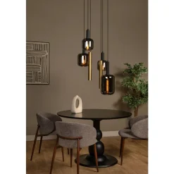 Lucide JOANET - Hanglamp - Ø 65 cm - 4xE27 - Messing